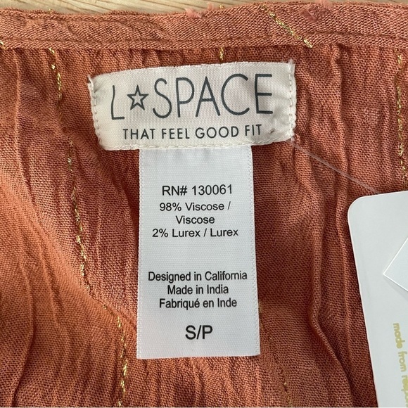New! L*space stay golden keyhole front mini Dress nwt 18352 - Picture 11 of 15